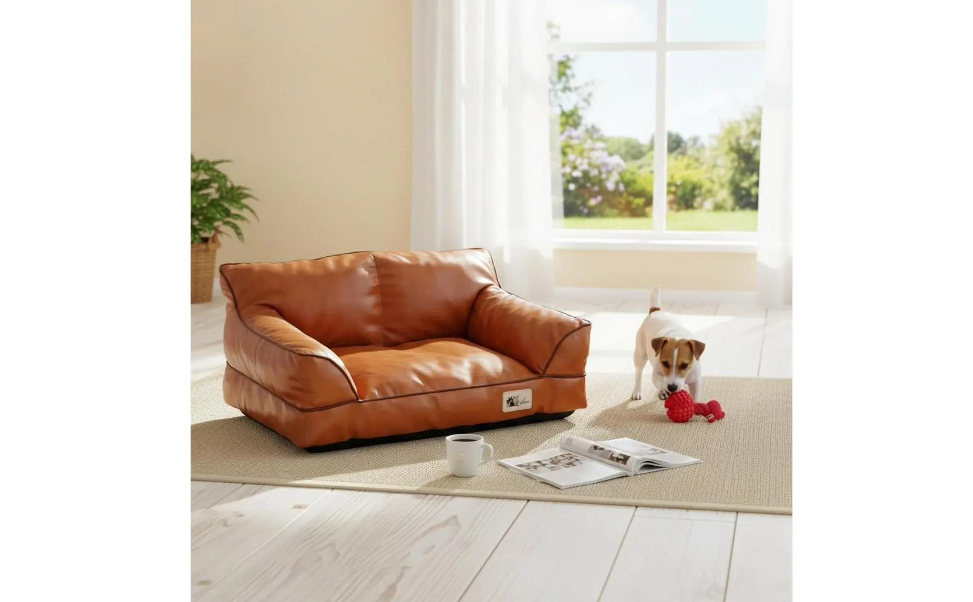 Leather Pet Sofa Bed Removable and Cleanable Cat Sofa for Small Dogs Leather Pet Sofa Bed Removable and Cleanable Cat Sofa for Small Dogs