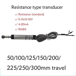 Gelenk High-präzision Potentiometer Verschiebung Sensor KPM18 50-300mm Pre-betonte Elektronische Herrscher Widerstand Stange Typ