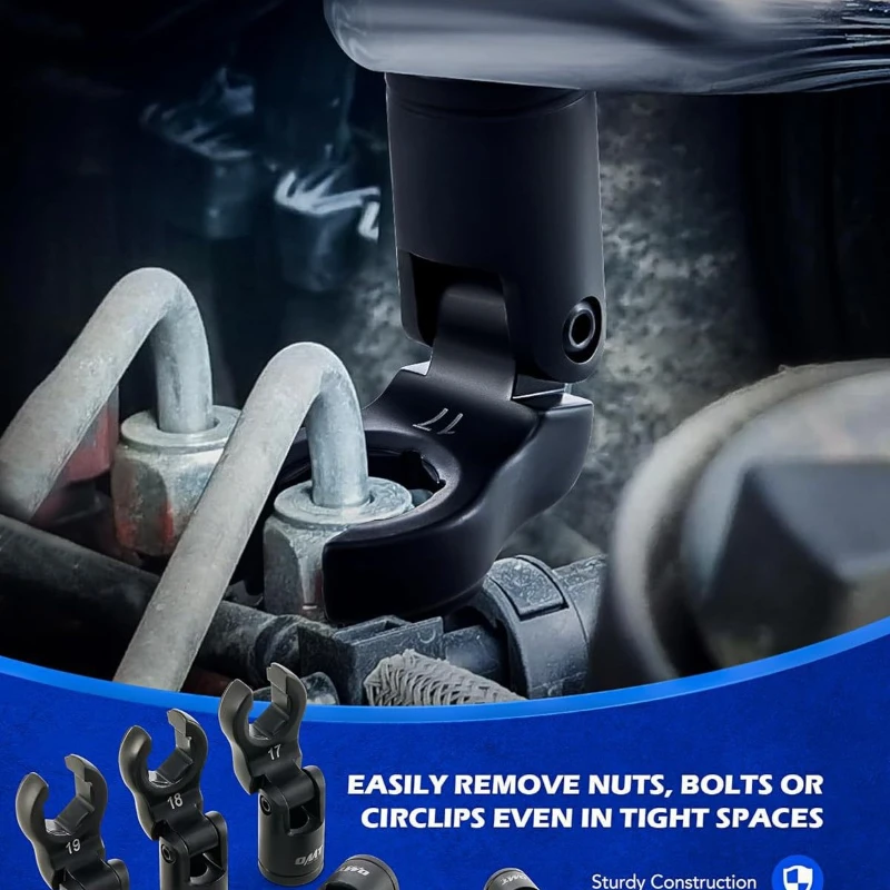 Set di chiavi YouTube per iniettore di carburante a testa mobile da 6 pezzi