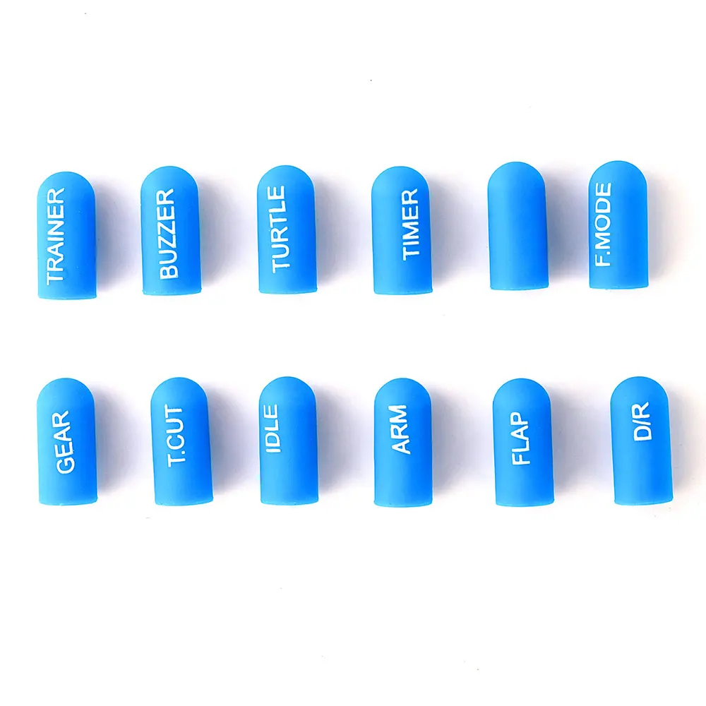 12pcs/Pack RadioMaster TX16S Original Labelled Silicon Switch Cover Set Long Short for Rc Transmitter