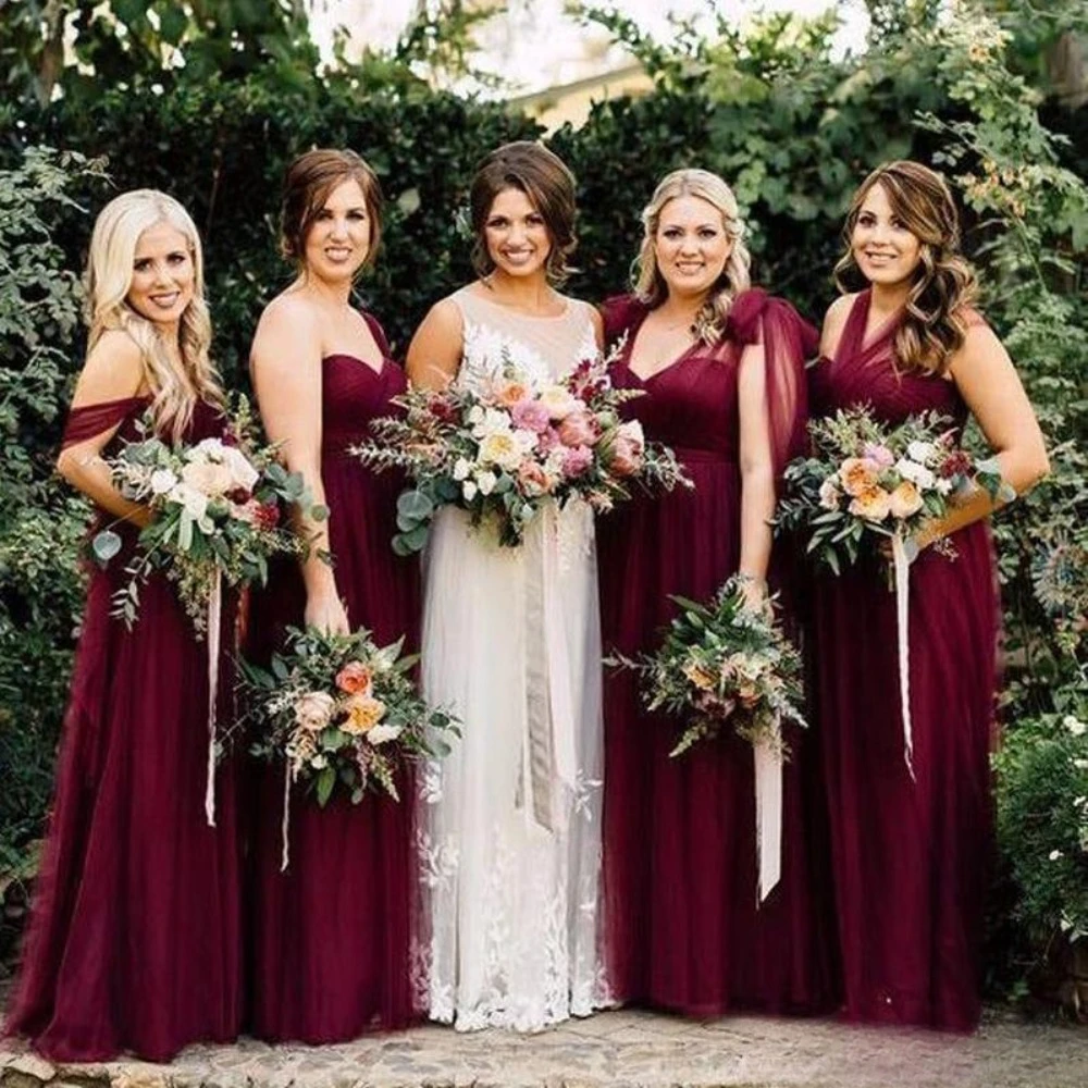 burgundy-tulle-convertible-bridesmaid-dresses-long-sexy-sweetheart-country-wedding-party-gowns-a-line-off-shoulder-evening-robe