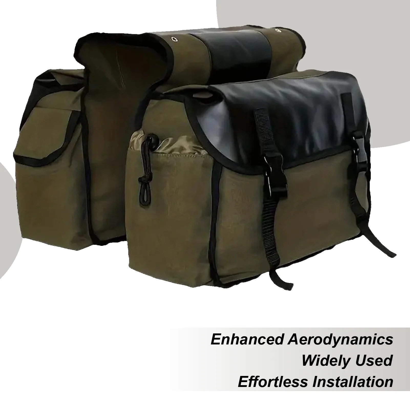 

Motorcycle Saddle Bags Waterproof Tool Saddlebag Canvas Bike Rear Rack Bag For Motorbike Bicycle Scooter Biking Touring