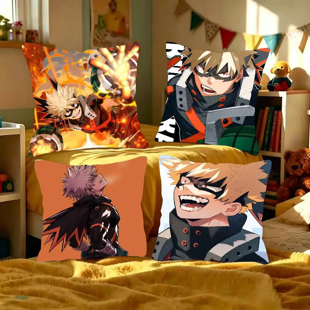 Animation B-Bakugou K-Katsuki Pillow Case Fashion Square Pillowcase Bedroom Sofa Room Ins Decoration Leisure