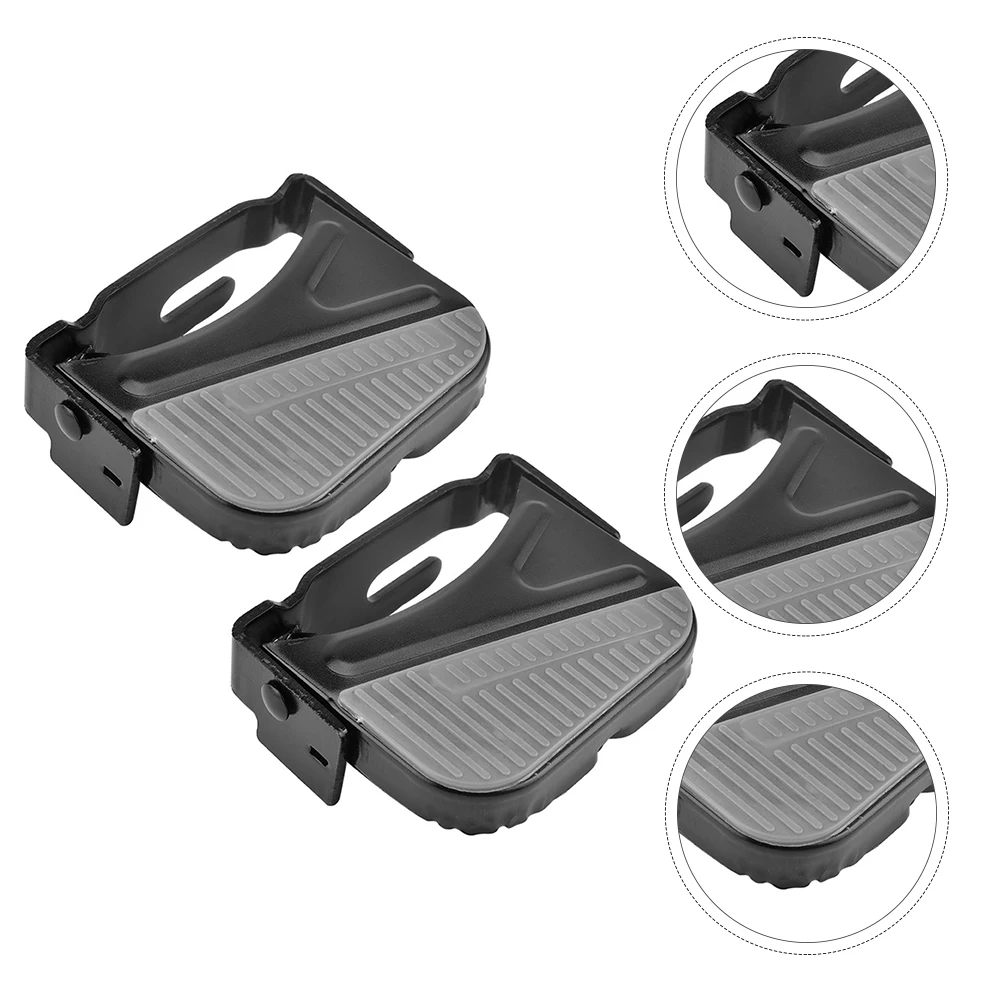 1Pair Strong Lightweight Bike Footrests Foldable Rear Seat Pedals for Cycling Rear Passenger Safety Bike Accessories