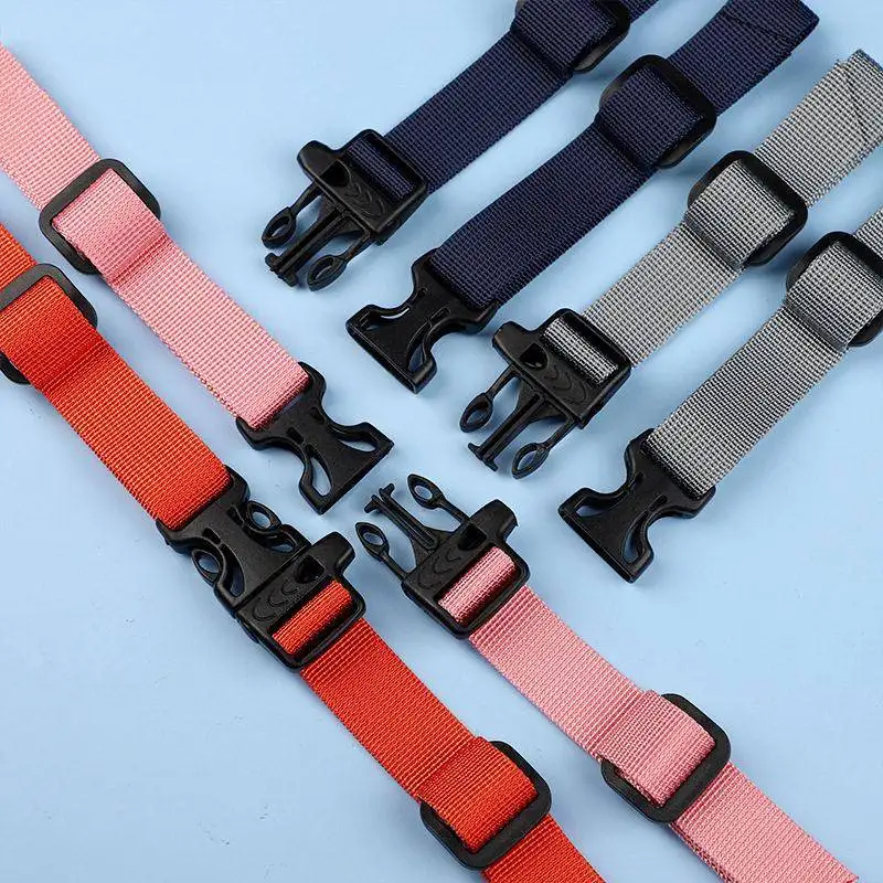 Anti-Slip Backpack Shoulder Straps Chest Belt Fixed Buckle Outdoor Double Shoulder Bag Children Students Front Buckle Plug Ac...