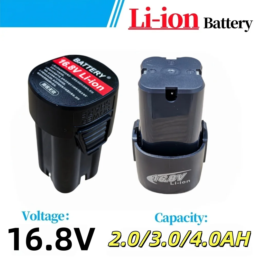 for Electric Screwdrivers, Drills, Mini Angle Grinders, and Other Power Tools 16.8V Battery 2/3/4Ah Universal Lithium Battery