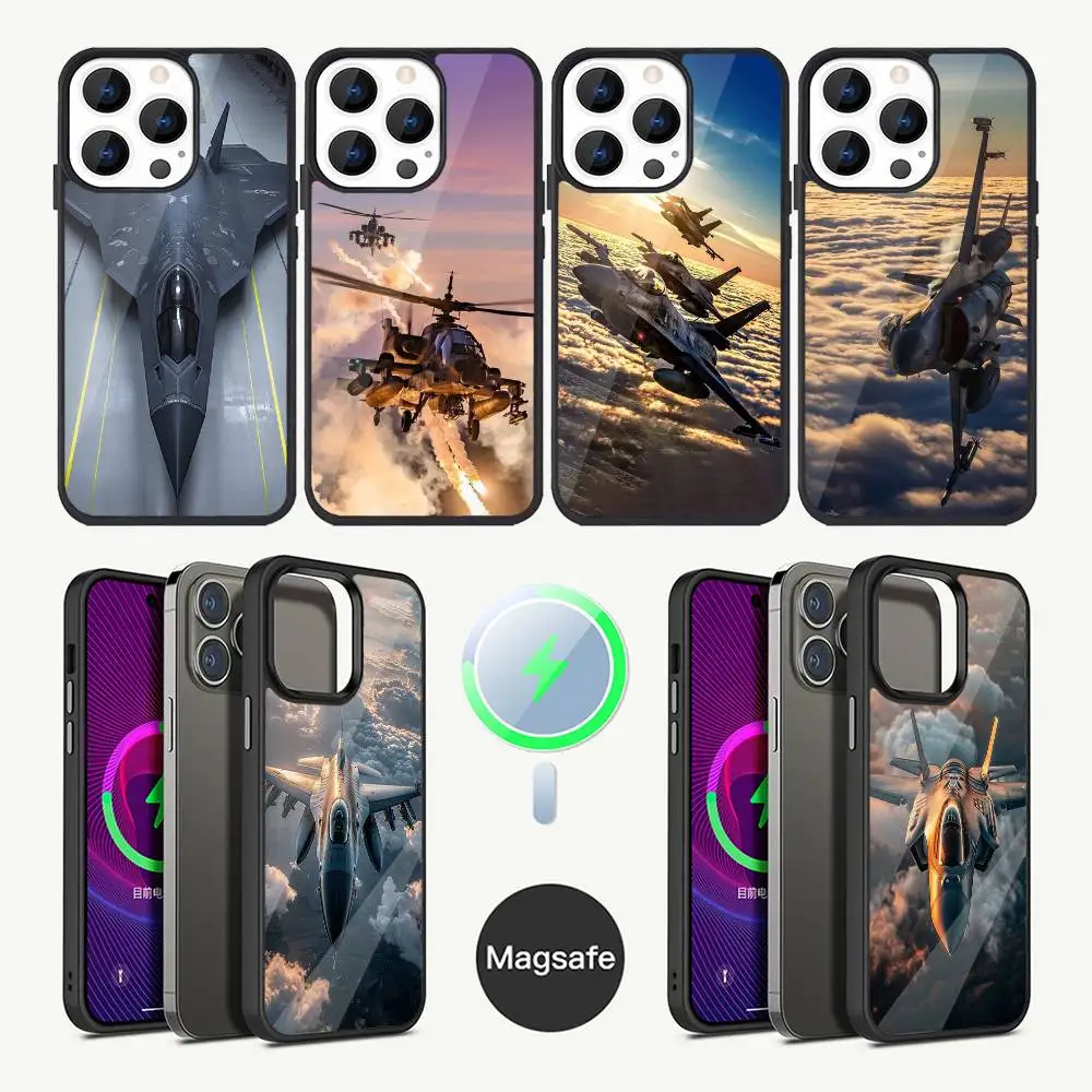 

Aircraft Helicopter Airplane Phone Case For iPhone 17,16,15,14,13,12,11,Plus,Pro,Max Mini Magsafe Magnetic Wireless Charging