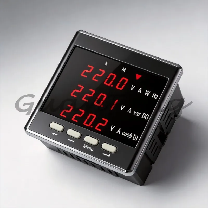 Class 0.5 3-Phase AC Multi-Function Digital Panel Power Meter Digital Voltmeter Ammeter