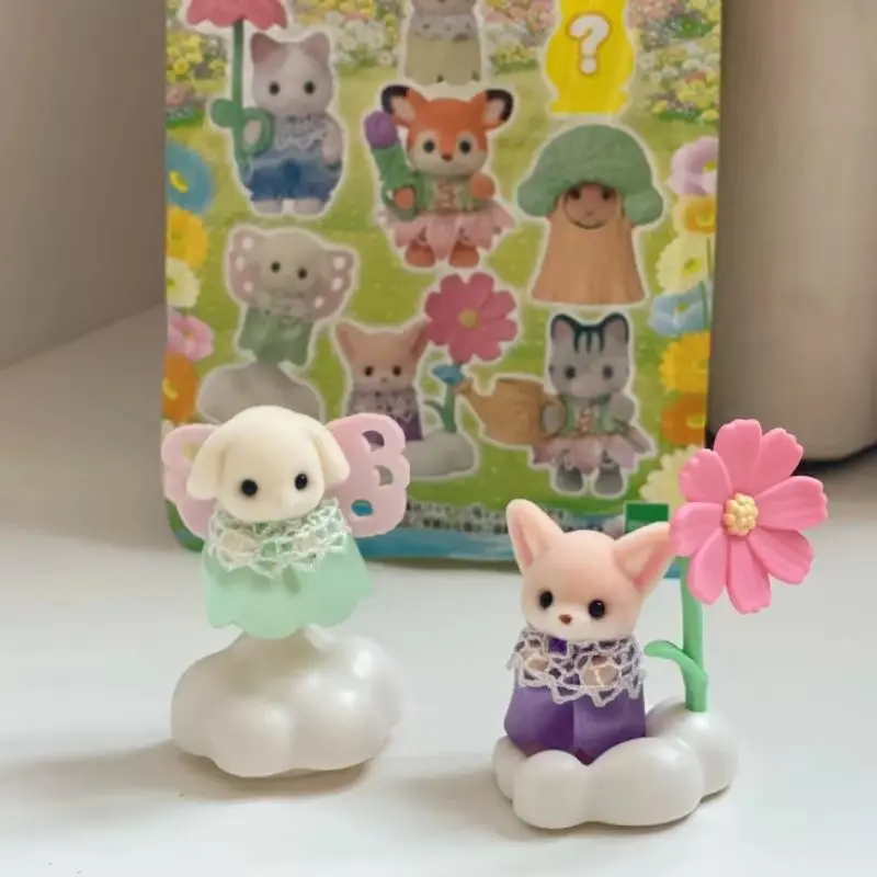 

Hot Sale Sylvanian Families Designated Style Blind Bag Series Flower Field Lucky Bag Desktop Toy Mini Figure Doll Christmas Gift