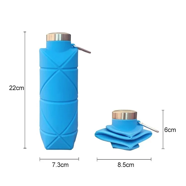 700ML Silicone Soft Water Bottle Running Gourde Bucket Flask Soft Sports Flask YDSH05 - view 2
