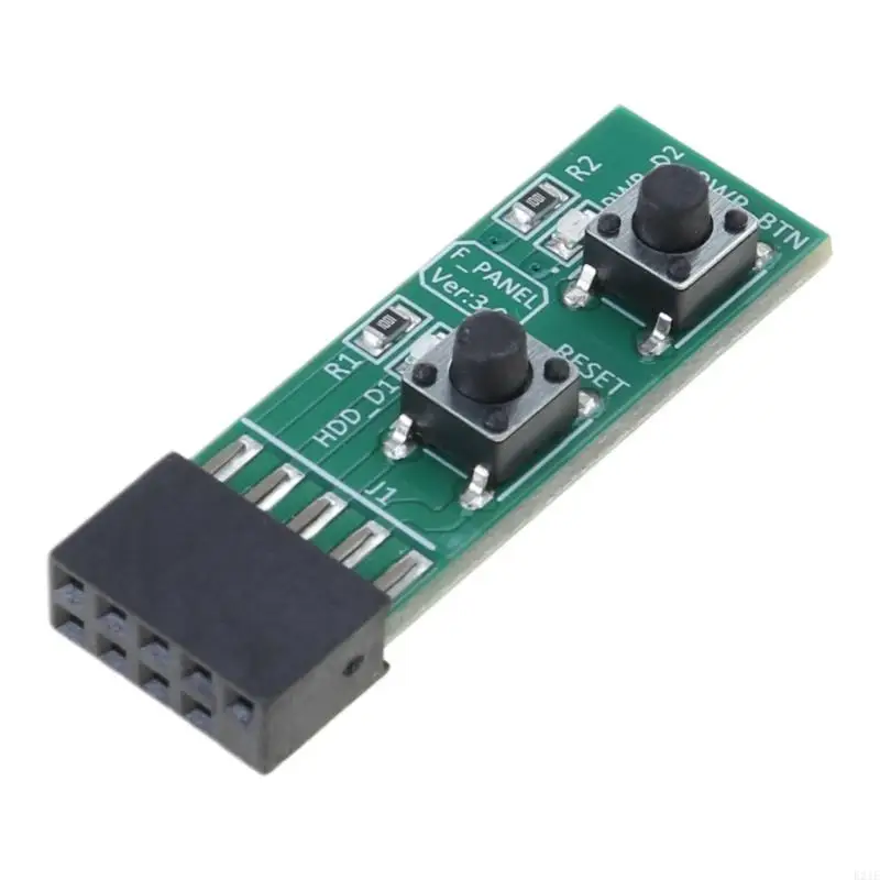 E21E 2x5 Pin ResetPower ONOFF Switches Board Adapter for Desktop PC