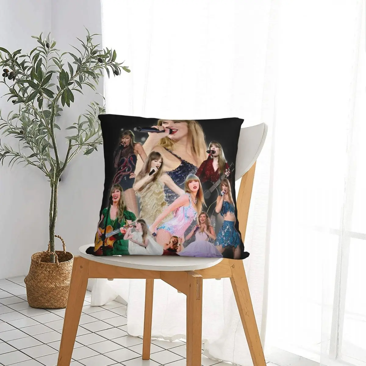 Famous Singer Swiftie The Eras Tour Pillow Case Cushion Covers Awesome Polyester Decorative Pillowcase for Seat 18