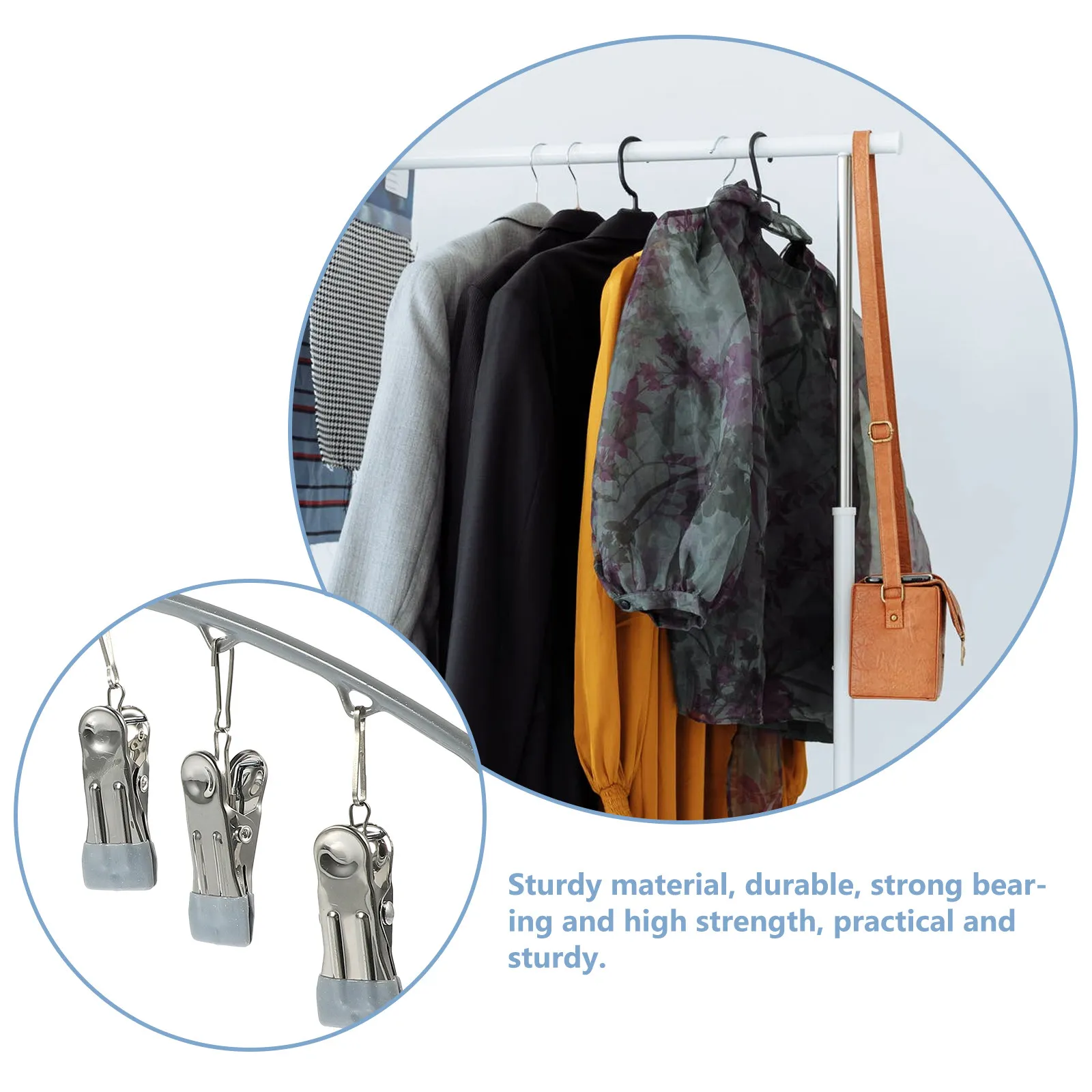 

Сушилка-вешалка с зажимами для носков, нижнего белья, бюстгальтеров, перчаток, шнурков, полотенец, головных уборов. Прочный домашний органайзер для хранения.