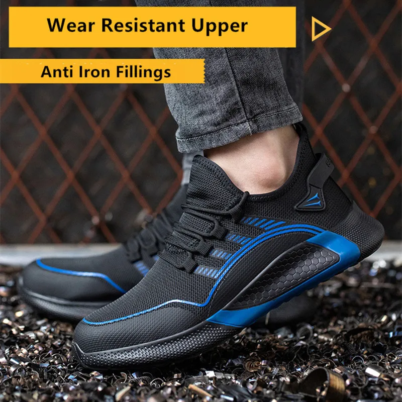 Steel Toe Safety Shoes men for work construction Working Shoes With Protection for women Male Footwear Breathable Work Shoes