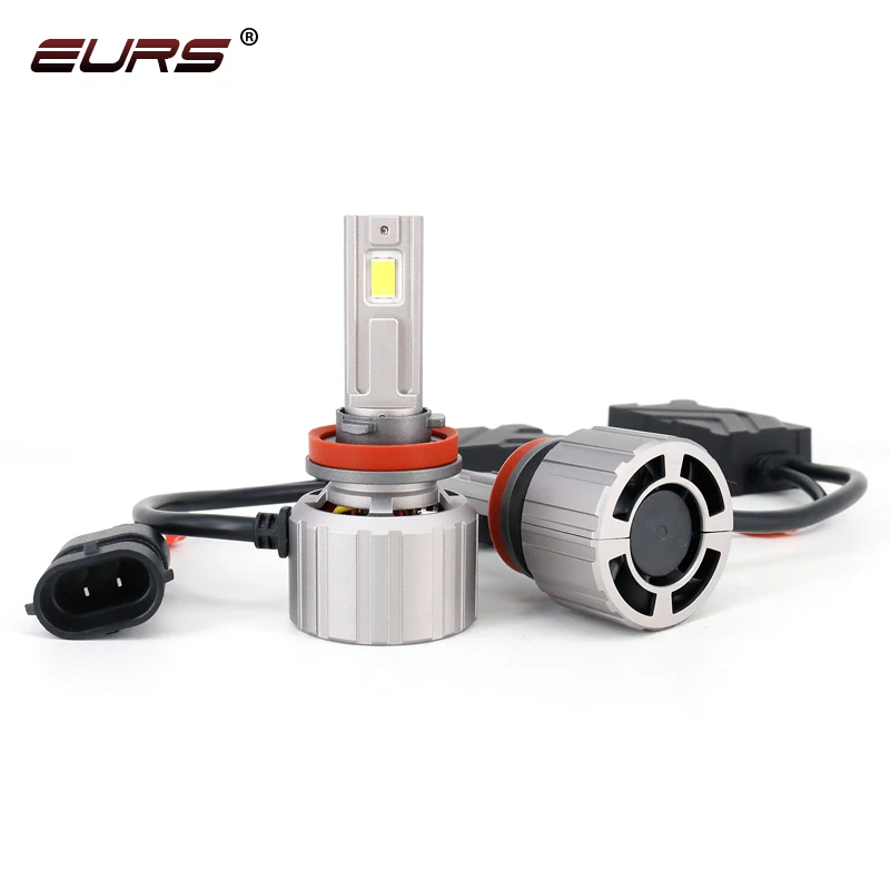 EURS 고출력 터보 자동차 LED 램프 전구 안개등, Canbus H7 H8 H9 9005 HB3 9006 HB4 180W, 6500K 12V 24V