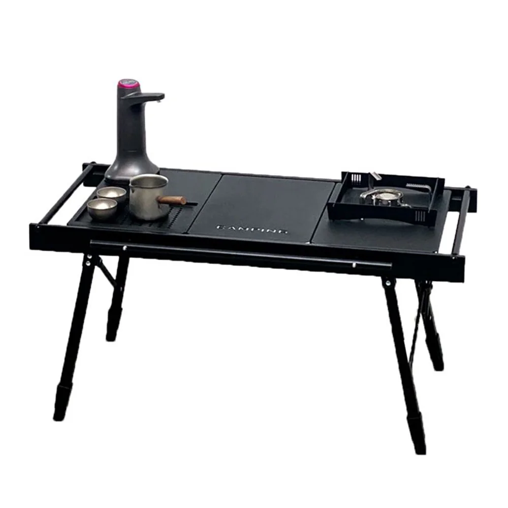 

Multifunctional Aluminum Alloy Picnic Table BBQ Set Portable Foldable Modern Outdoor Use