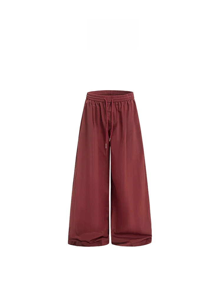 

Qui Dry Paratrooper Pants Loose Wide Leg Straight Cut Summer Trendy Men Women Street Sle Casual Trousers Loose Fit