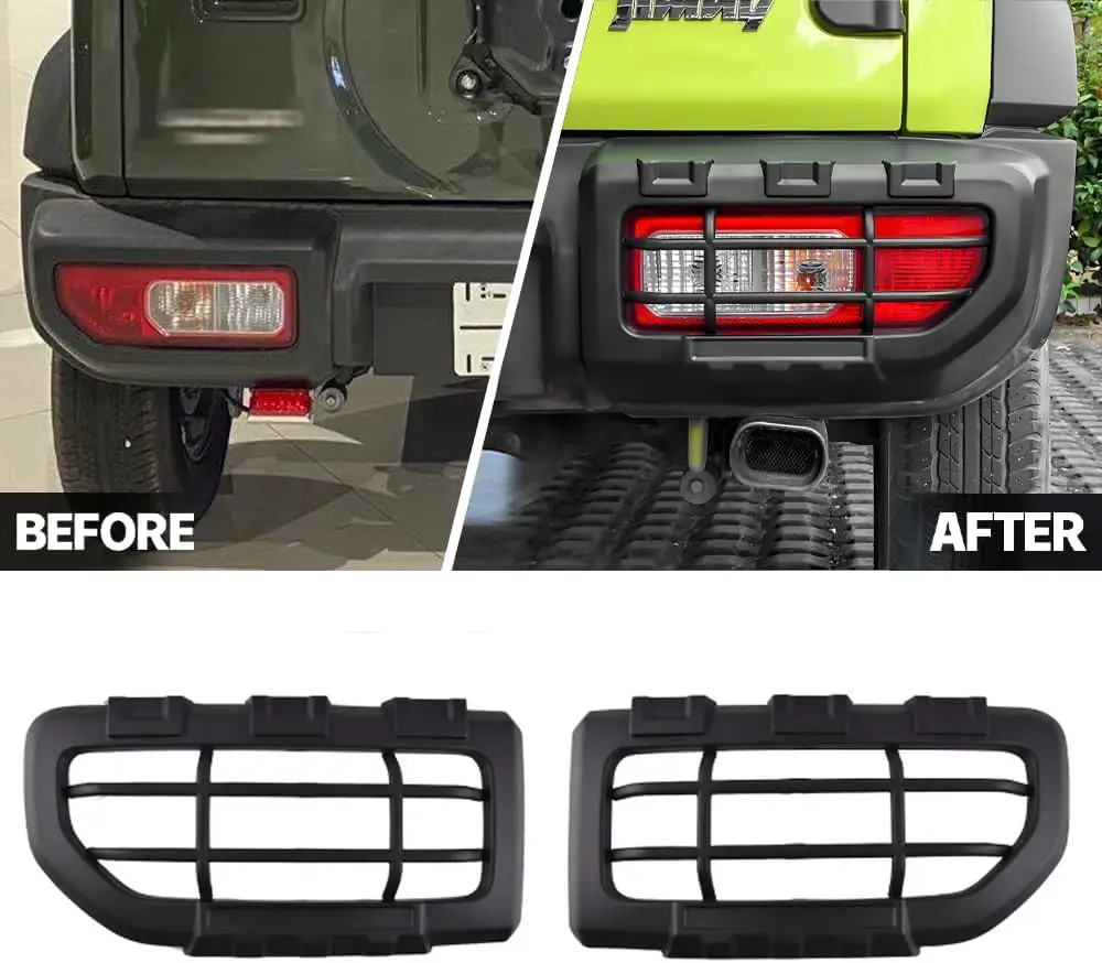 

Tail Light Covers Rear Taillight Guard Lamp Protector Trim Decoration for Suzuki Jimny 2019-2025 Exterior Accessories (Black)