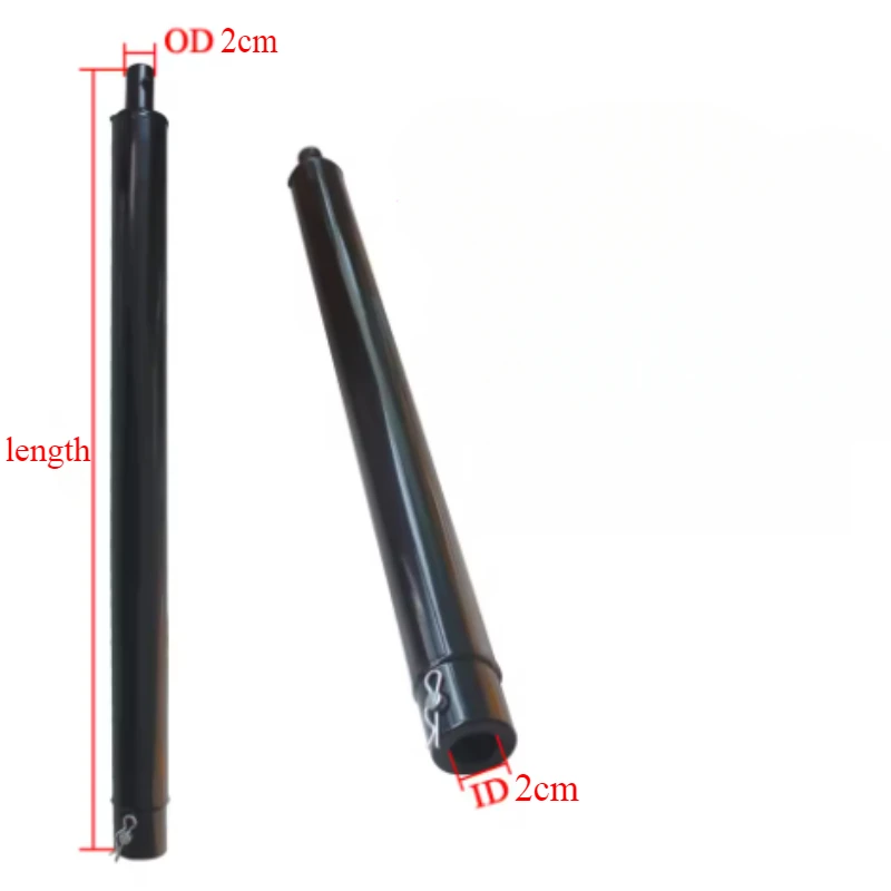 2cm Diameter Post Hole Digger Auger Bit with Extension Rod & Ice Drill Attachment - Adjustable Fence Post Borer Kit