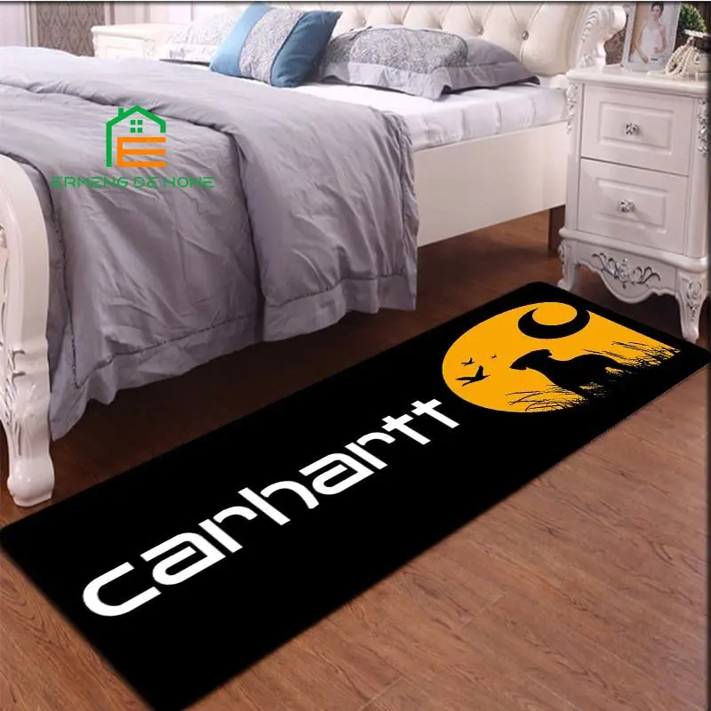 Carhartt Pattern Carpet Rug Door Mat 3D Printing Carpet Hall Bedroom Cold Fashionable Carpet 8 Sizes