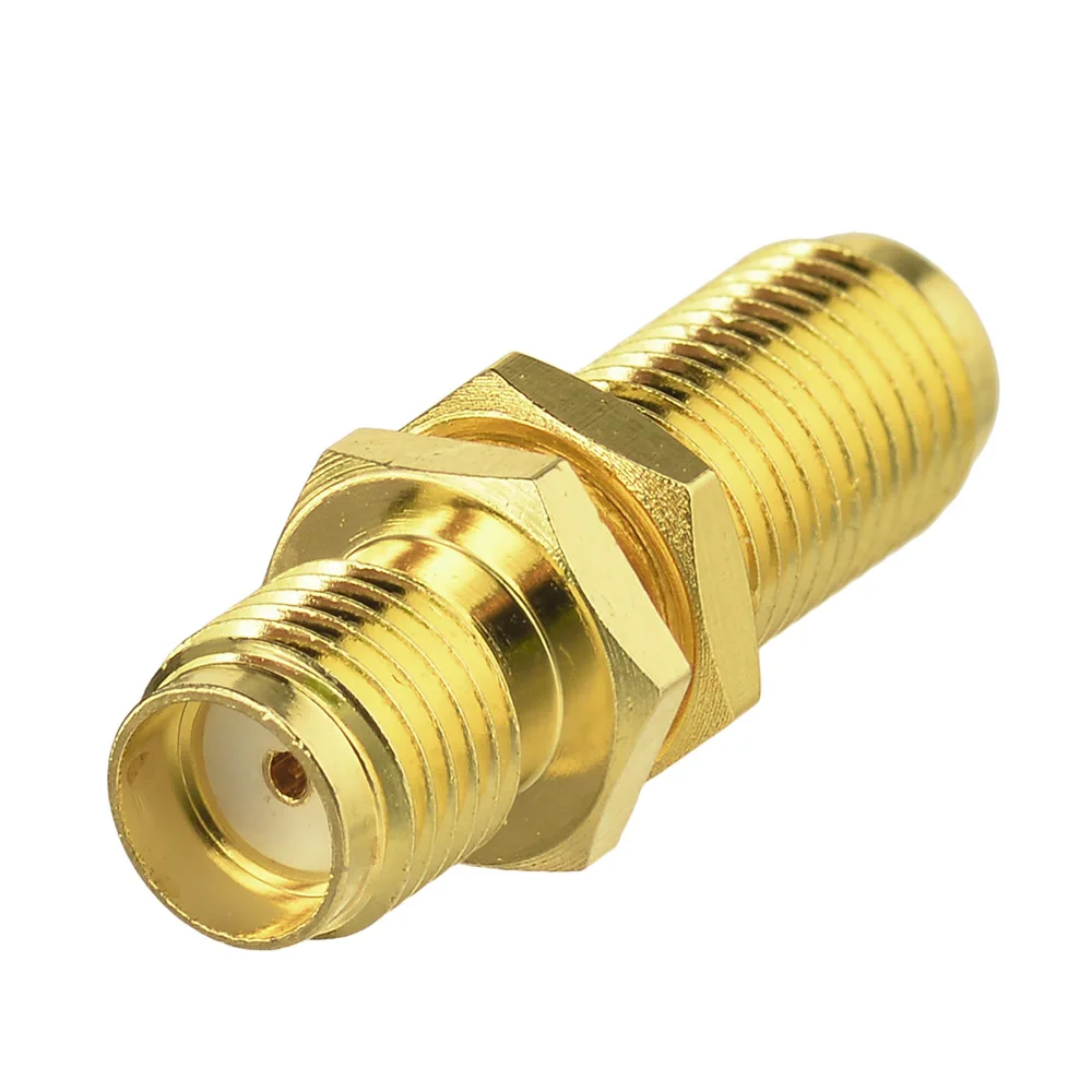 Superbat SMA Adapter SMA Jack to Female Bulkhead Straight Goldplated RF Coaxial Connector