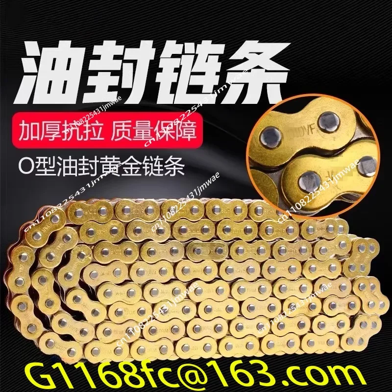 High Quality Motorcycle O-ring Oil seal Chain Sets For 428 DID chain 136 Link 520 525 530 chains 120 Links with Facotry Sale