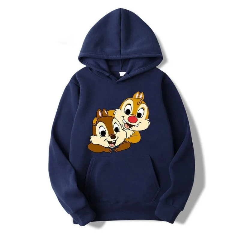 2024 New Chip&Dale Women\'s Hoodie Cartoon Anime Fashion Women\'s Oversized Sweatshirt Tops Spring and Autumn Couple Pullovers