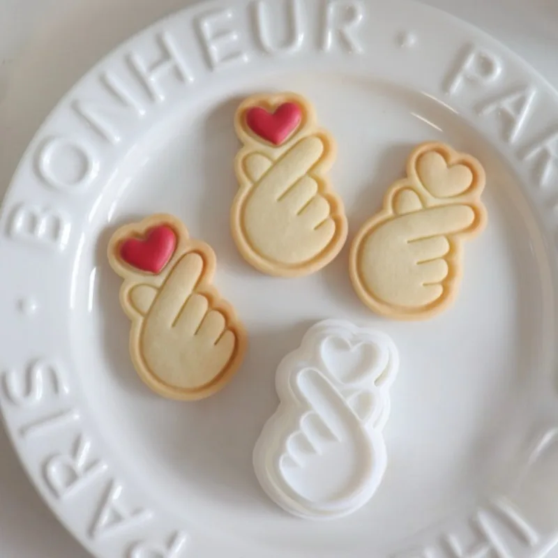 Liebe Geste Ausstechformen und Stempel Liebe Hand Herz Fondant Keks Form Kuchen Dekorieren Werkzeuge Backformen Backzubehör