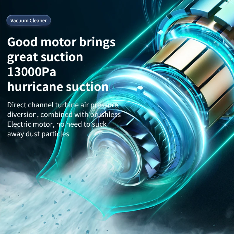 Convenient Washable Detachable Wireless Portable Dust Collector Dust Catcher Dual Use Car Home Type-C Charging Vacuum Cleaner