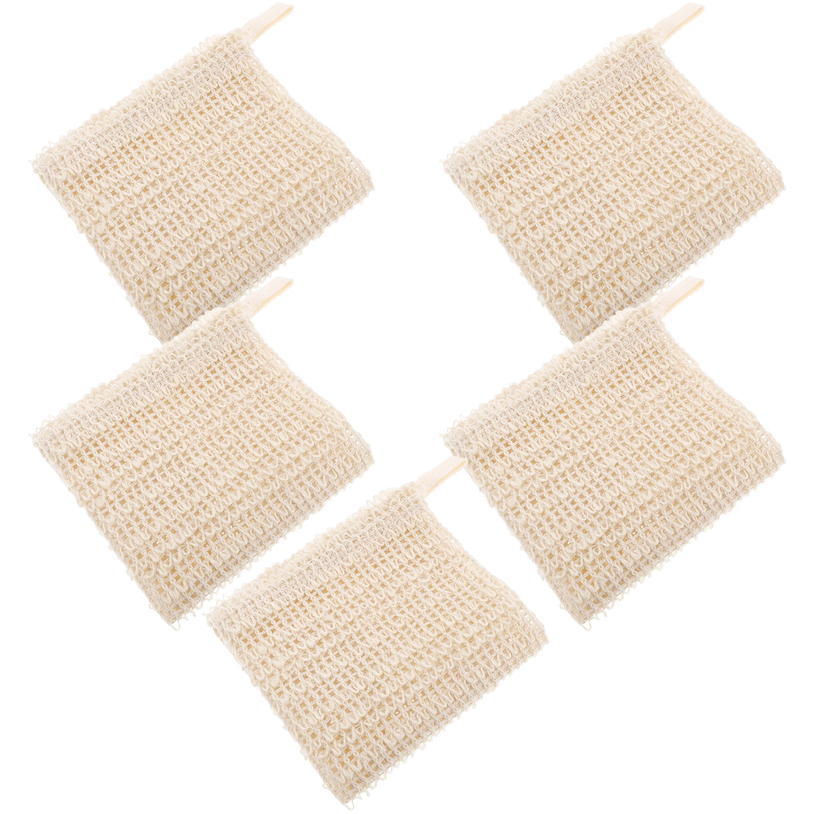 

5Pcs Cotton Linen Face Washing Towels Shower Scrubbers Bath Exfoliating Body Scrubber Shower Accessory Bathroom Supplies Towel