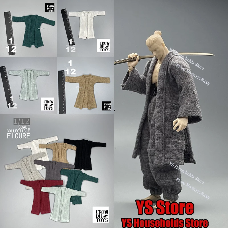 Мужская однотонная ветровка Romankey, Повседневная ветровка, пальто Samuari, простая одежда, аксессуар для фигуры 6-дюймового человека, масштаб 1/12