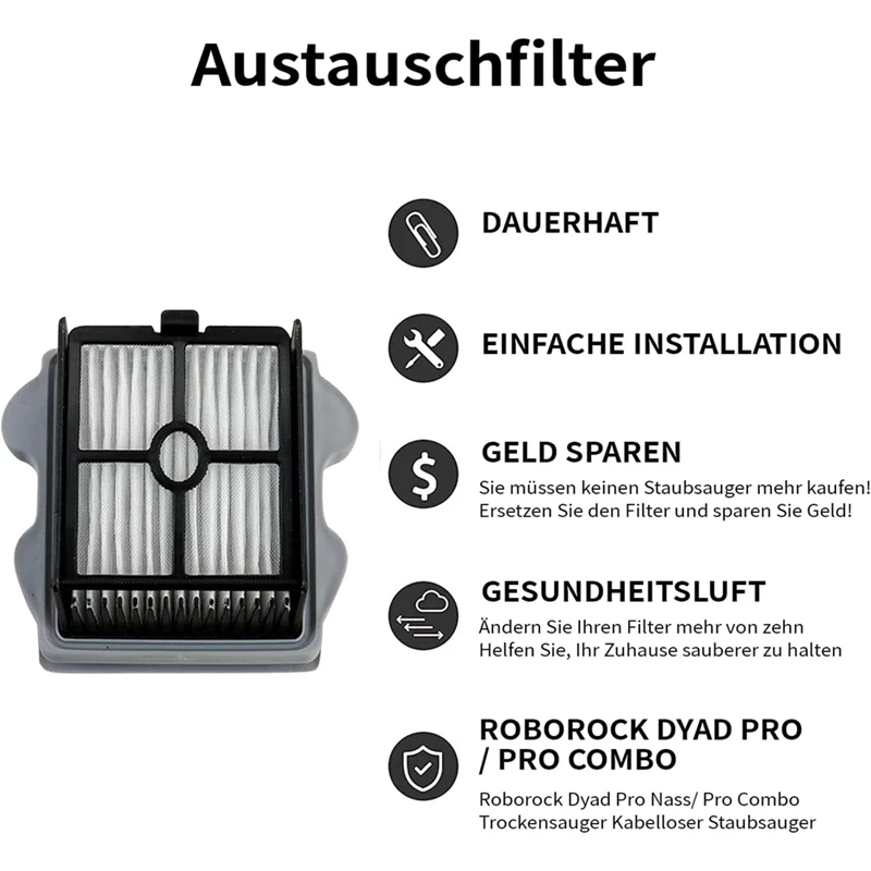 ●For Dyad Pro/Dyad Pro Combo Vacuum Cleaner Roller Brush Hepa Filters Replacement Parts-ABFB