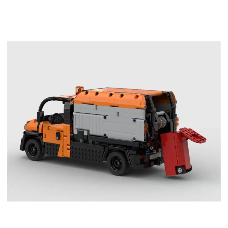 MOC-132914 City Transport G6 Full RC Garbage Truck Building Block modello 1600 parti MOC Creative Building Blocks Toy Gift