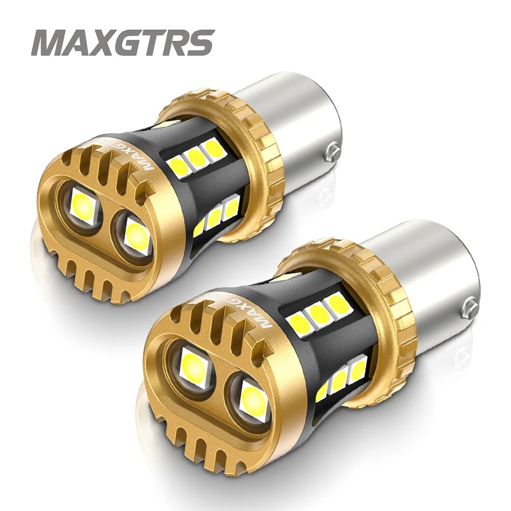 2x S25 P21W BA15S 7443 W21/5W 1157 1156 T20 7440 W21W BAY15D LED Bulbs Car Tail Lights Brake Lights Turn Signal Reverse Lamp DRL