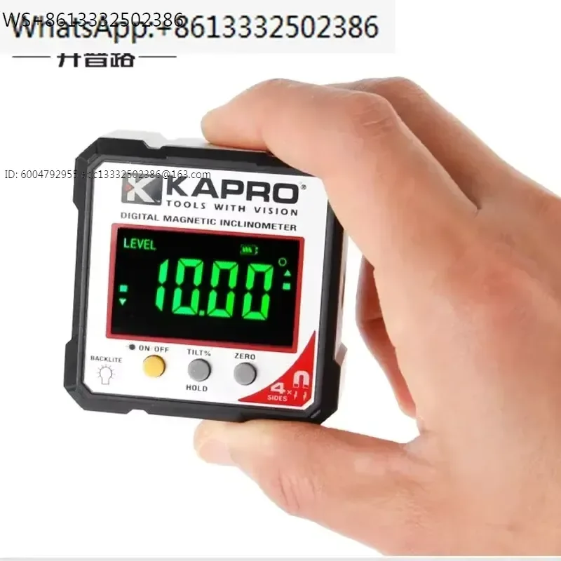 Digital Inclinometer with High-Precision Electronic Angle Ruler for 360 Degree Measurement for Strong Magnetic Field