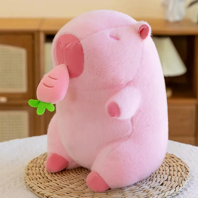 

Мягкая милая плюшевая подушка с капибарой, подушка с фруктами и капибарой, декоративная игрушка для дивана, игрушка в виде животного, кукла, компаньон для сна для партнера роста