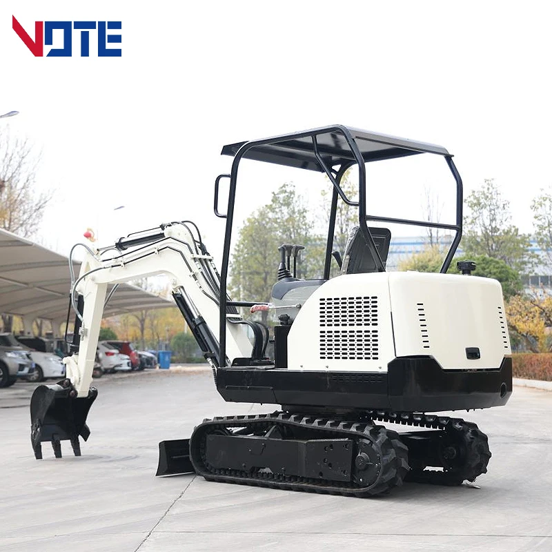 Spedizione gratuita 2Ton 2000kg Mini escavatore con giardino multifunzionale piccolo escavatore consegna veloce Micro Bagger cingolato idraulico