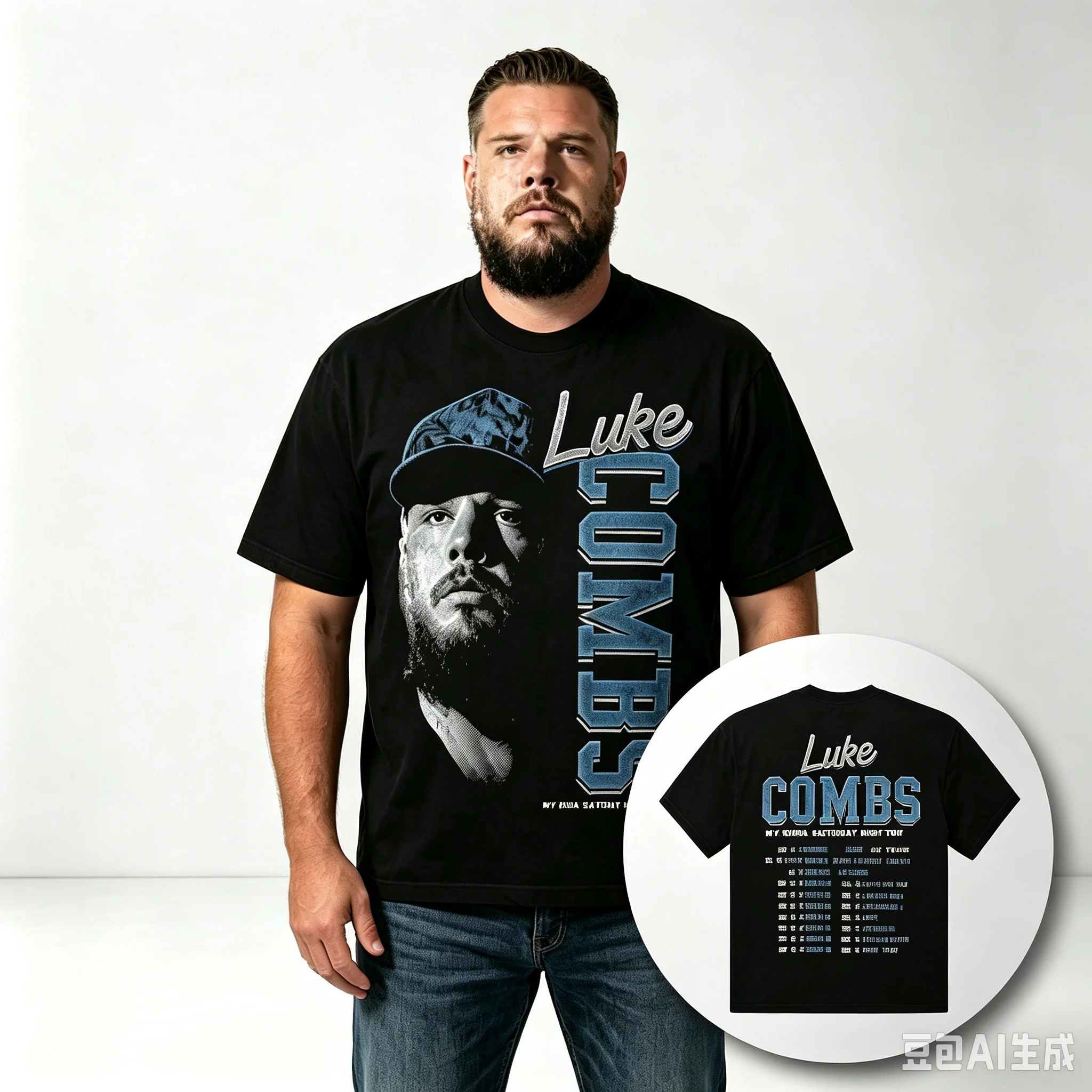 New My Kinda Saturday Night - 2026 Luke Combs TOUR Men's Clothing Women's T-Shirt Cotton Short Sleeve Y2k Popular Summer T Shirt