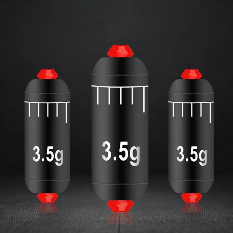 50PCS/Set Silicone Space Bean Scale Lead Fishing Loop Eight-Character Ring Fishing Float Seat Fishing Bobber Fishing Accessories