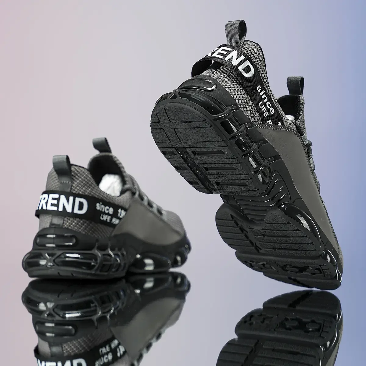 أحذية كرة السلة الرياضية الجديدة القابلة للتنفس هي أحذية شبكية أنيقة ومتعددة الاستخدامات وغير رسمية للرجال أحذية الجري أحذية رياضية للرجال #2