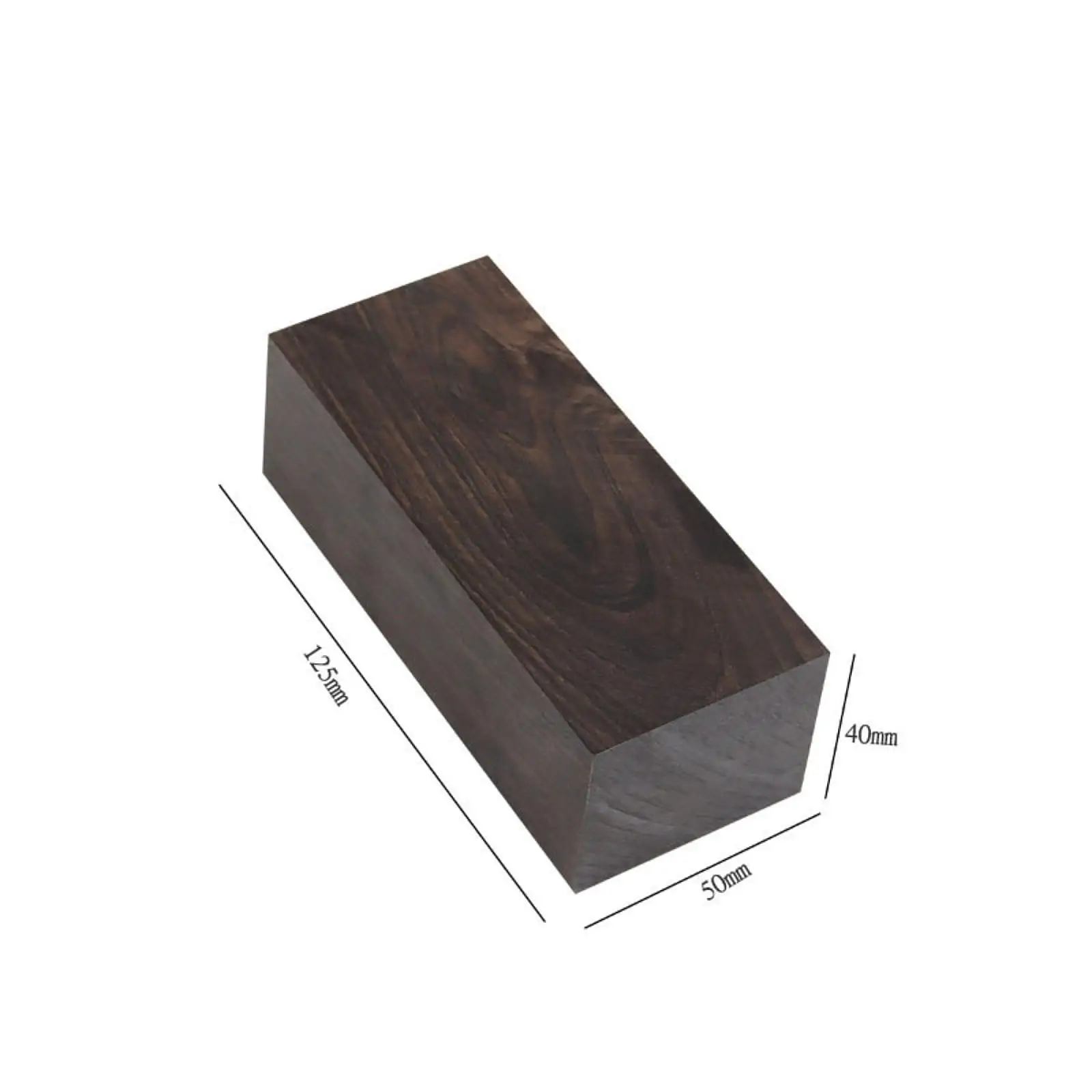 

2x Ebony Lumber Smooth Surface Nut Saddles Block Crafts Musical Instrument