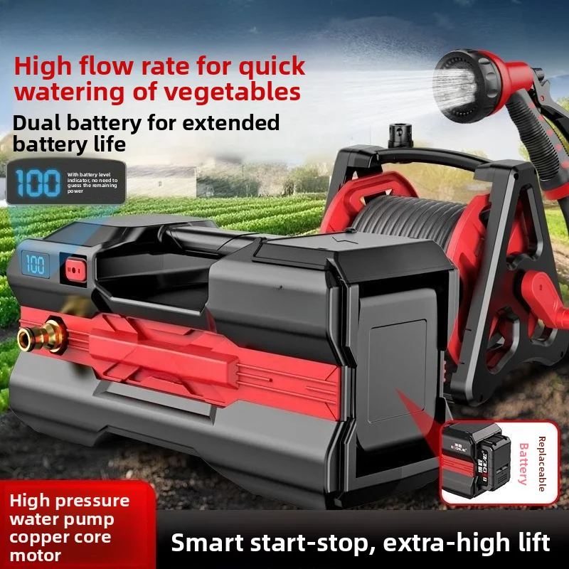 Cordless Self Priming Water Pump Portable Rechargeable for Garden Watering Tool Outdoor Use