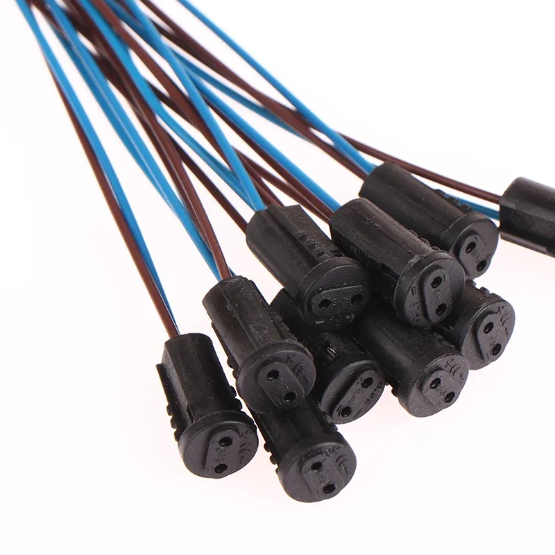

10pcs G4 Lamp Socket 10cm/20/30/40/50cm Black G4 Lamp Holder For LED Crystal Heads Light Bulb Halogen Light Bulb