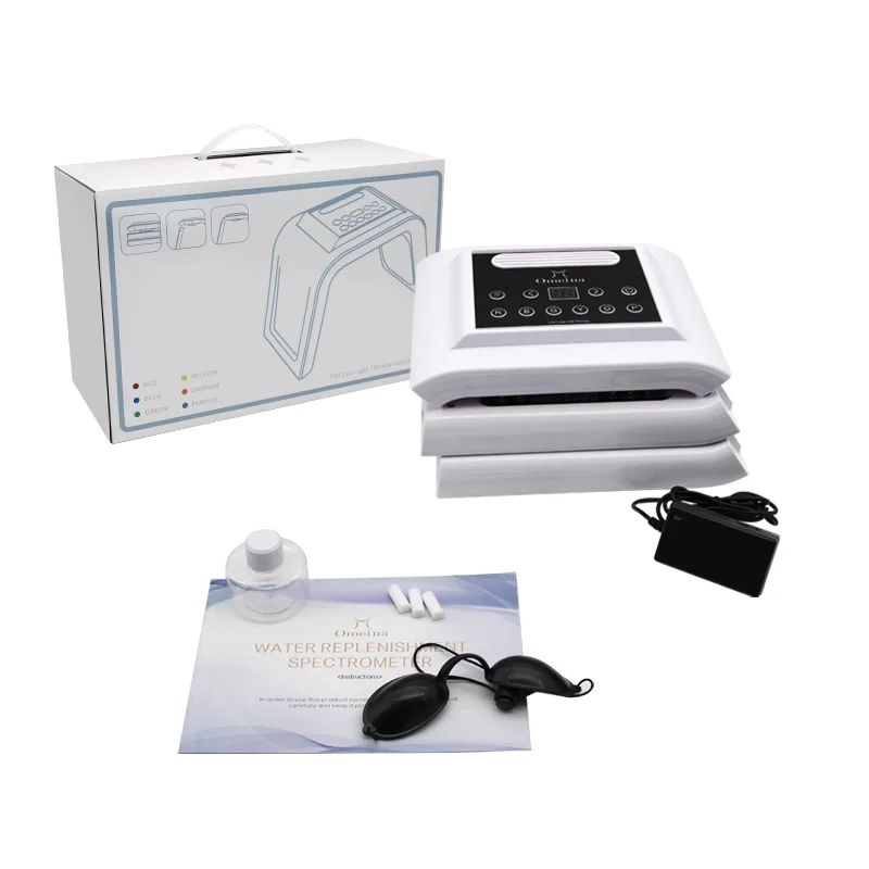 Home Photon Cosmetologia 7 Luci Maschera LED Cura della pelle Terapia della luce Rimozione dell'acne Antirughe Fototerapia facciale Spa Massaggiatore