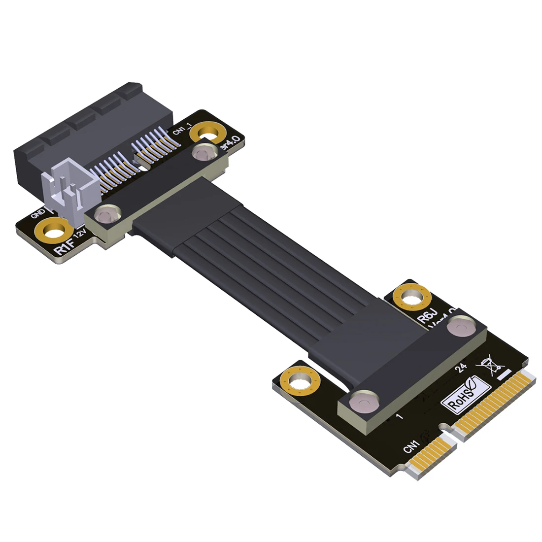 

Удлинительный кабель Mini PCIe к x1/x4/x16 PCIe 4,0, беспроводной сетевой адаптер PCI-Express, преобразователь mPCIe 1x Gen4, полноскоростной провод
