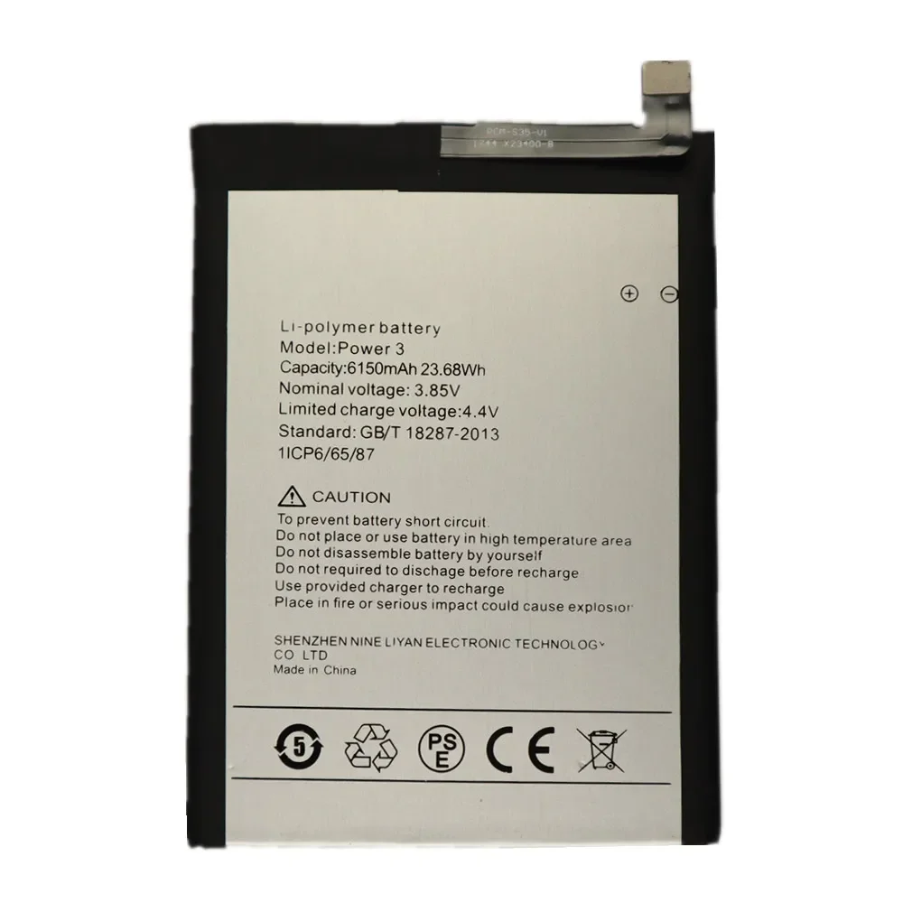 2024 Years Original UMI Phone Battery For UMIDIGI Power 3 Power3 Replacement Bateria Battery 6150mAh Fast Shipping