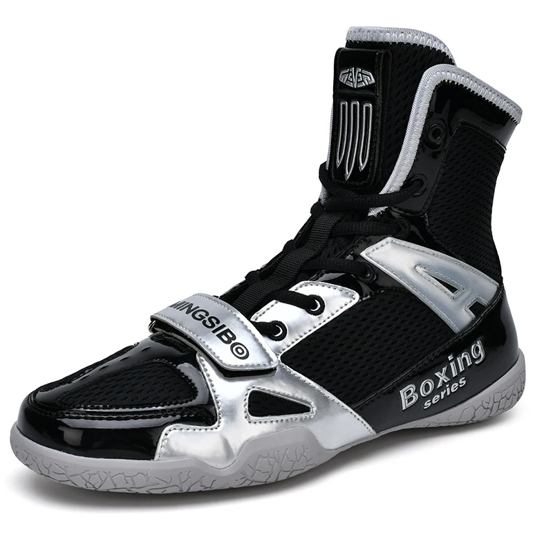 2024 Hot Sale Men Women Boxing Boots Competition Sport Gym Training Shoes Unisex Wrestling Shoes Couples Sports Shoe