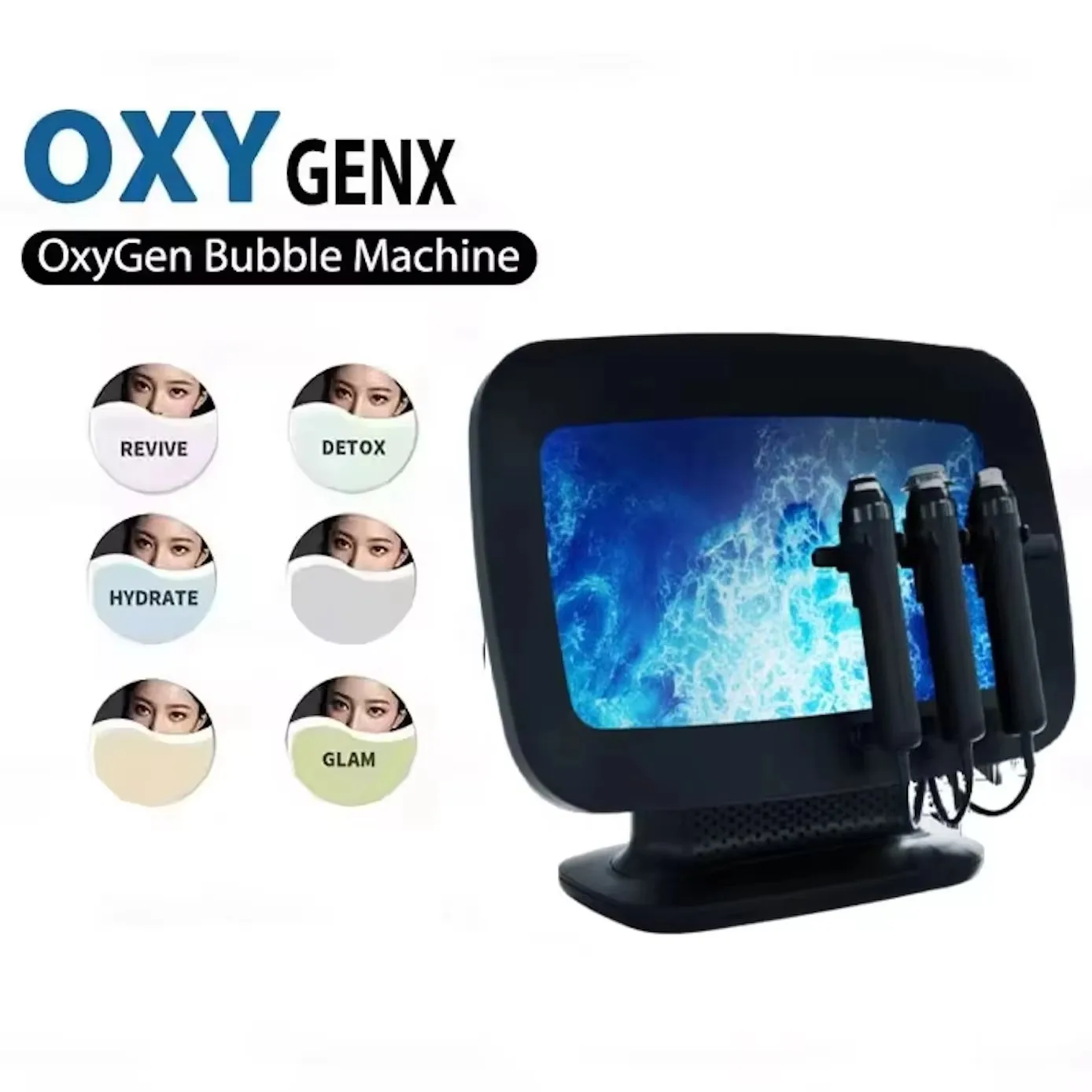 High-quality 3 in 1 Oxygenation Facial Skin Care Oxygen Pods Capsule Skin Tightening Oxygen Bubble Machine Pods