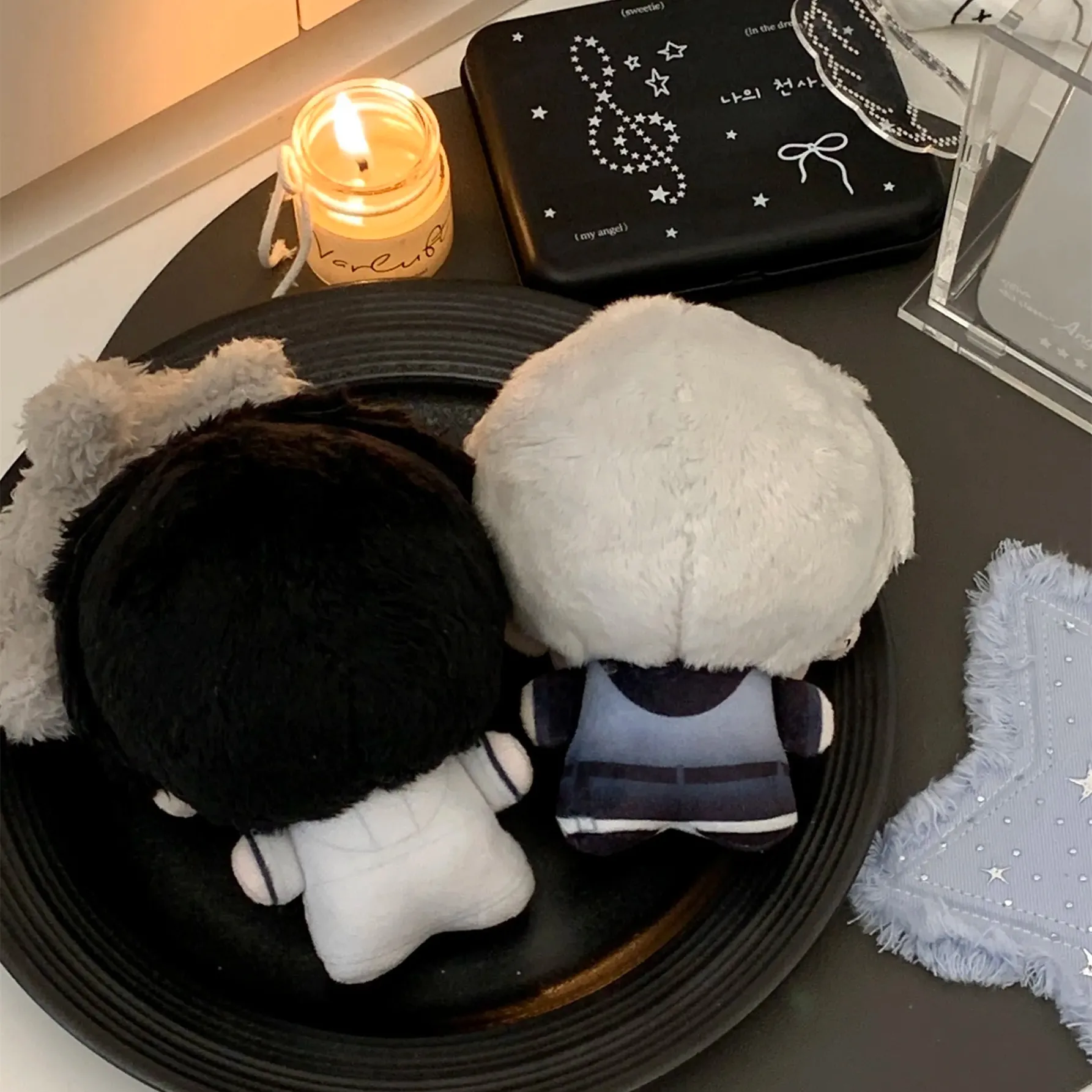 10 سنتيمتر الحب والفضاء العميق زين كزيفير محشوة بلوشيز ملابس دمى حقيبة سلسلة مفاتيح قلادة الحلي أنيمي لعبة لعبة أطفال هدية