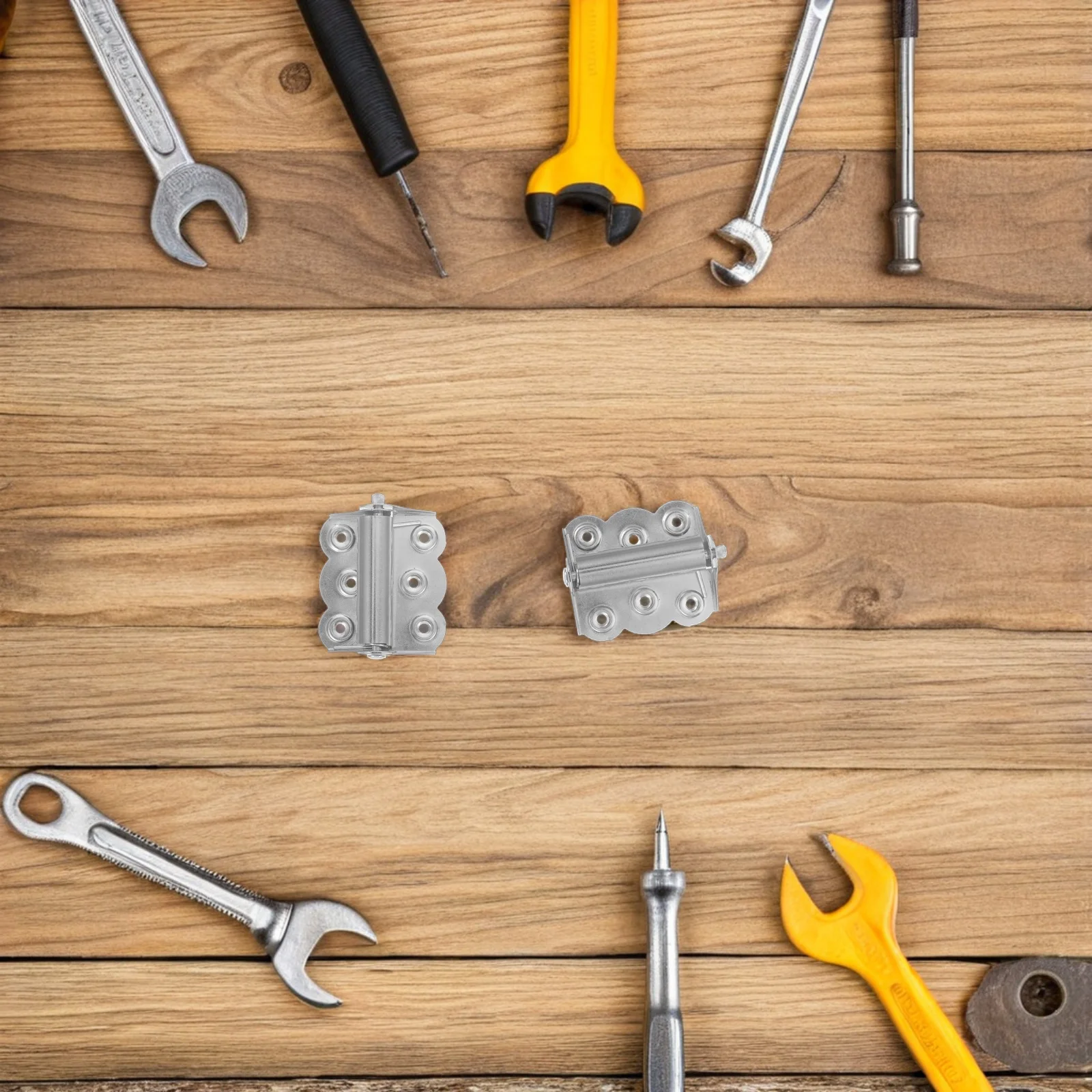 3 قطعة المفصلي الذاتي الإغلاق هادئة الربيع تحميل التوتر للمرآب الجبهة الباب الخلفي الأجهزة الفضة الربيع الباب المفصلي #2